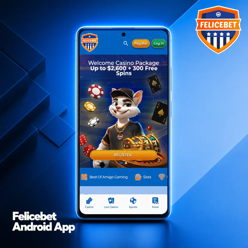 Felicebet Android app APK download setup guide showing installation steps for Android 5.0 and higher devices