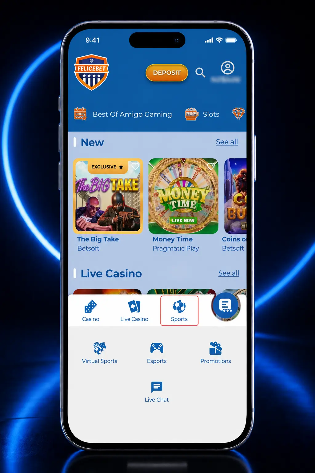 Step-by-step guide to registering, depositing, and placing football bets on Felicebet [MOBILE_SCREENSHOT]