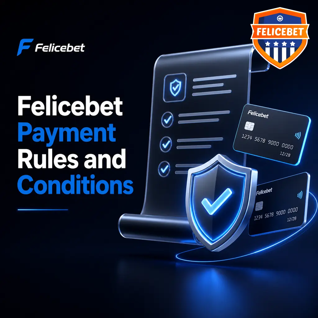 Felicebet payment rules covering KYC verification, withdrawal policies, bonus wagering, currency, and transaction limits