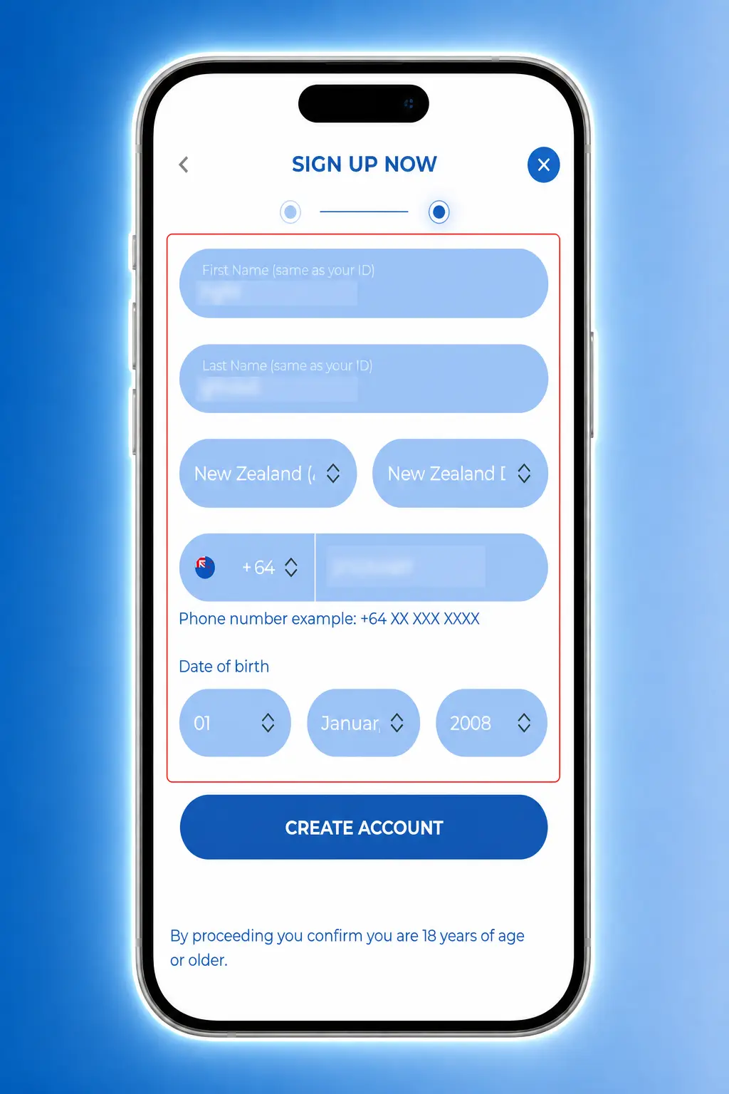 Felicebet sign up instructions showing 4 steps to register an account and claim a welcome bonus