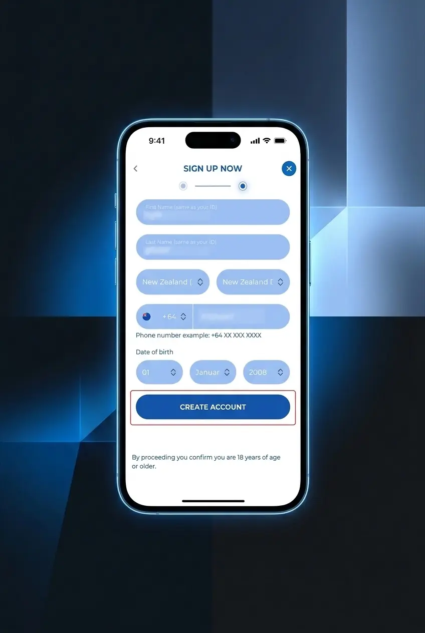 Step-by-step guide to signing up and placing a tennis bet on Felicebet, shown on a mobile screenshot.