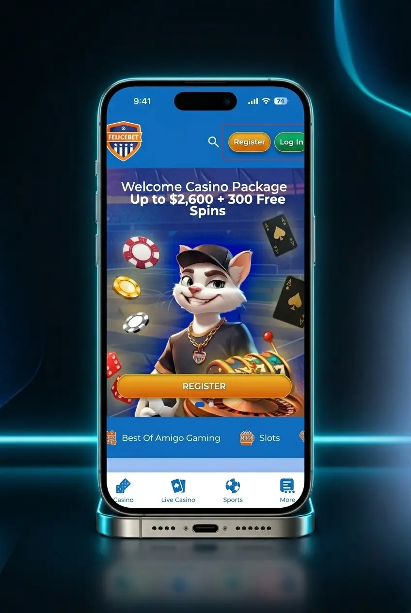 Step-by-step guide to logging in, claiming a bonus, depositing, and spinning slots on Felicebet