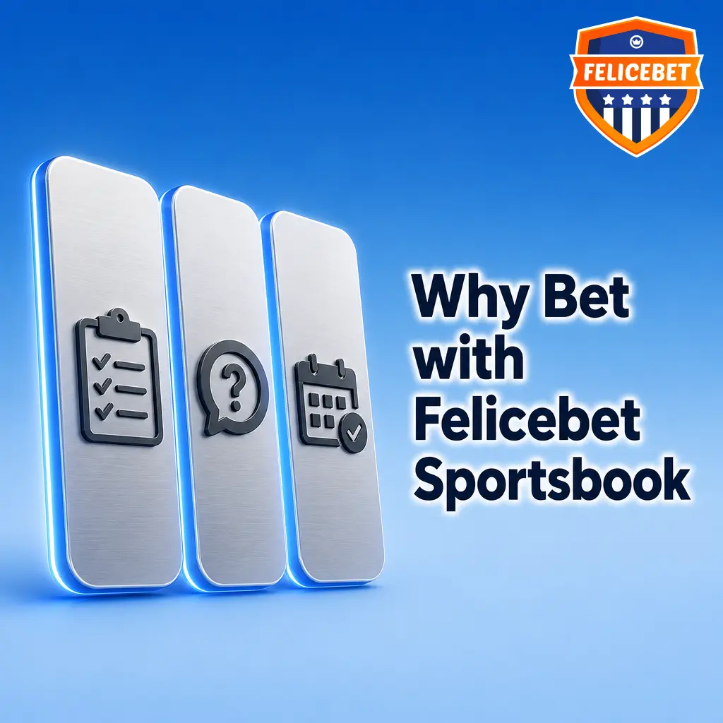Felicebet sportsbook interface showing sports betting options, live odds, and fast crypto payouts across 30+ sports